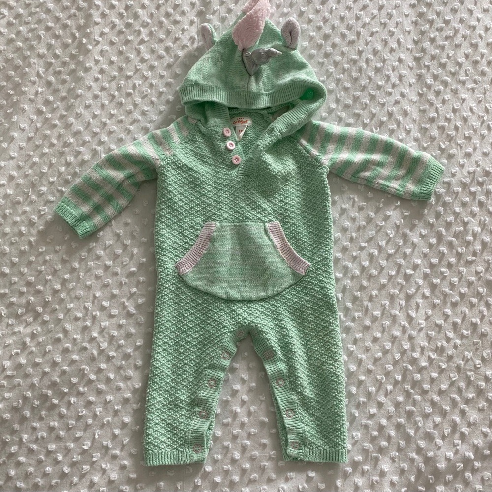 Mint Unicorn Sweater Onesie